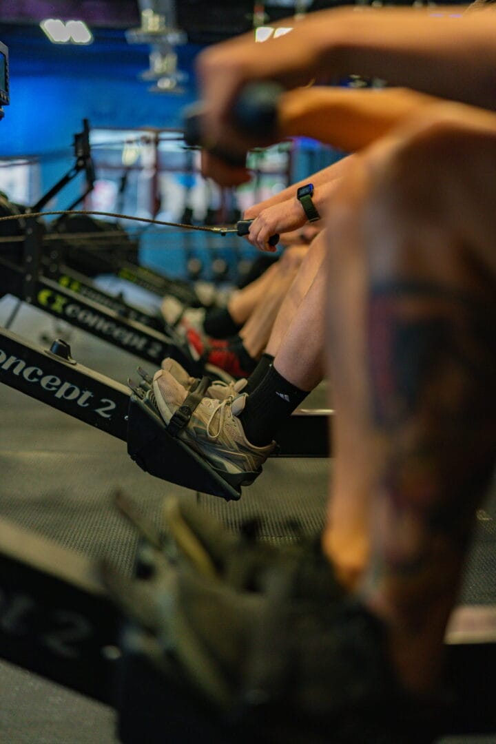 Rowers at a Group Class.